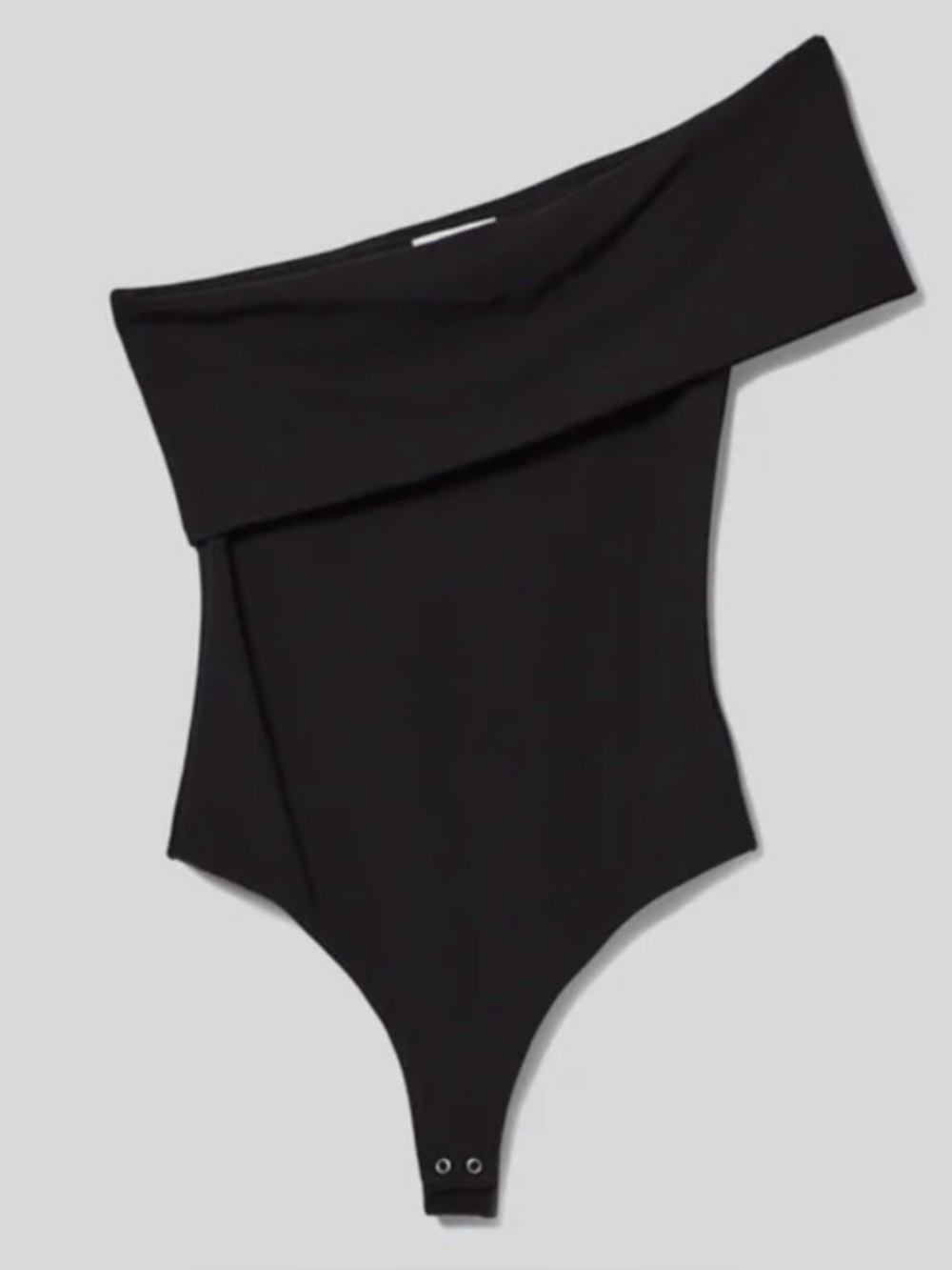 Agolde Bree Banded Thong Black Bodysuit Small